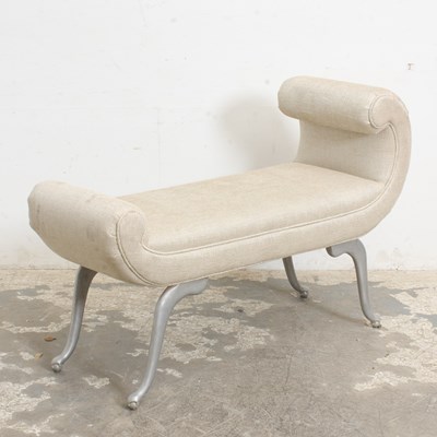 Lot 108 - Tweed Upholstered Hall Bench