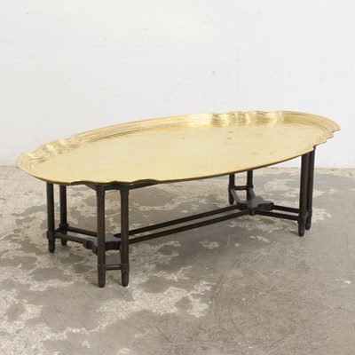 Lot 341 - Baker Brass Tray Table