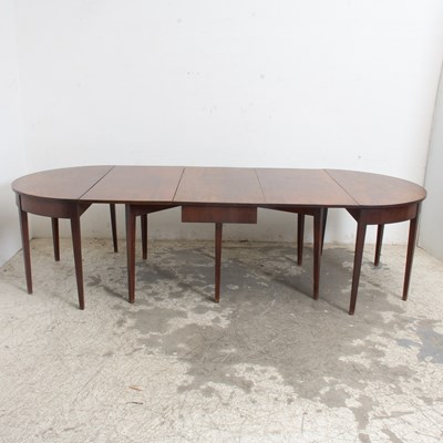 Lot 342 - George III Style Mahogany Extenstion Dining Table