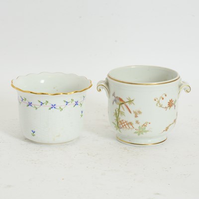 Lot 400 - Two Porcelain Cachepots