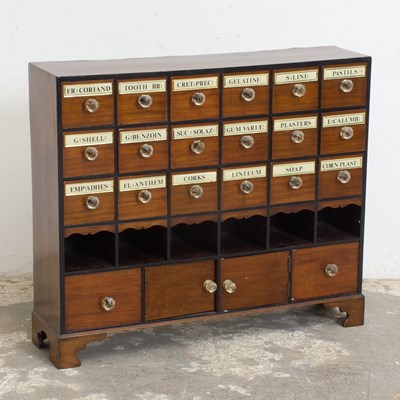 Lot 340 - Victorian Mahogany Apothecary Cabinet