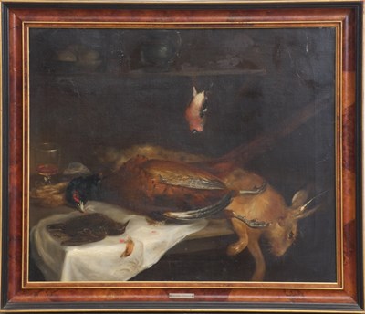 Lot 224 - Still Life with Pheasant and Rabbit