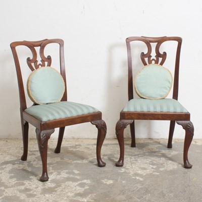 Lot 338 - Pair of George III Mahogany Side Chairs