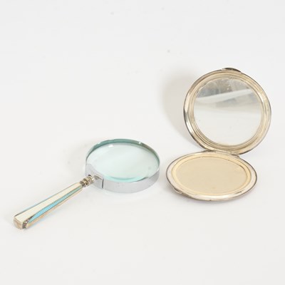 Lot 388 - English Silver and Enamel Articles