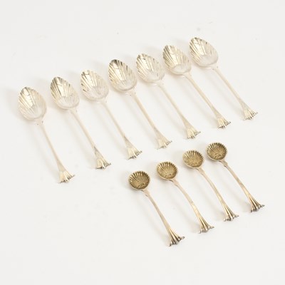 Lot 393 - Set of Four Tiffany & Co. Sterling Sugar Spoons