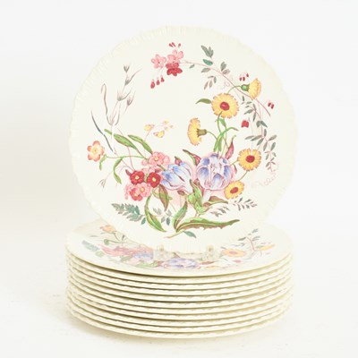Lot 395 - Set of Twelve Wedgwood Dinner Plates