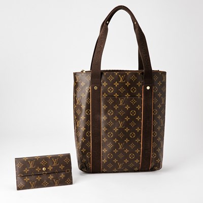 Lot 1214 - Louis Vuitton Monogram Canvas Cabas Beaubourg Tote Bag and Wallet