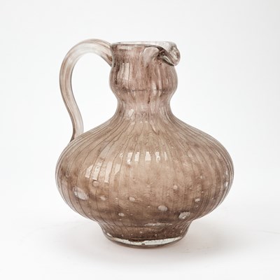 Lot 184 - Daum Art Deco Acid-Etched Hand-Blown Glass Pitcher