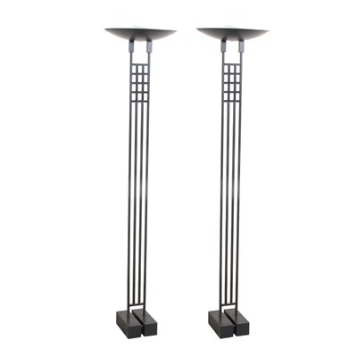 Lot 8 - Pair of Mid Century Design Metal Floor Lamps
