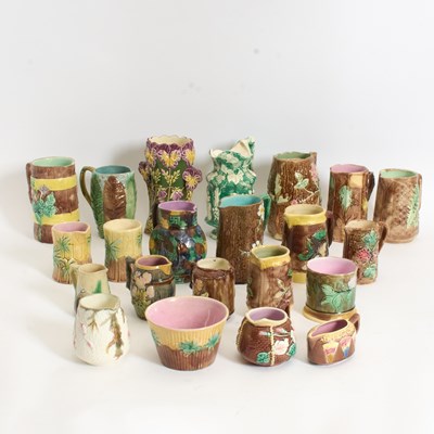 Lot 22 - Assorted Group Of Fifteen Majolica Creamers