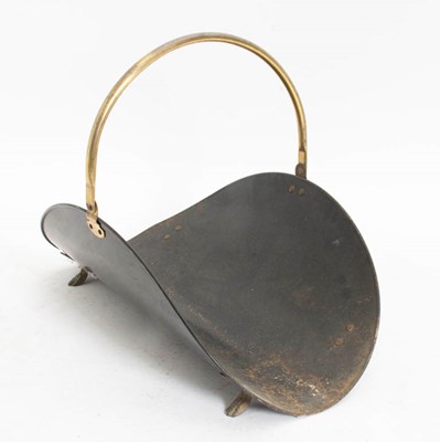Lot 31 - Black Metal Log Holder