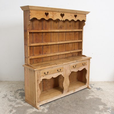 Lot 55 - English Country Style Pine Hutch