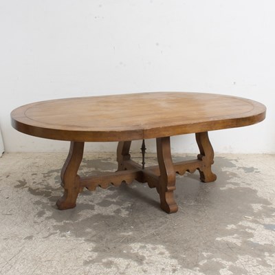 Lot 64 - Provincial Style Walnut Dining Table