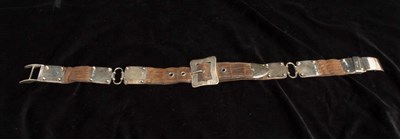 Lot 76 - English Leather Ladies Belt with Silver Mounts