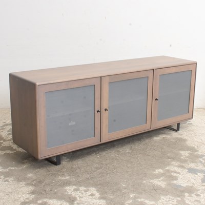 Lot 235 - Contemporary Painted Three-Door Cabinet