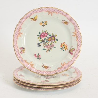 Lot 165 - Set of Four Bernardaud Limoges Porcelain Plates