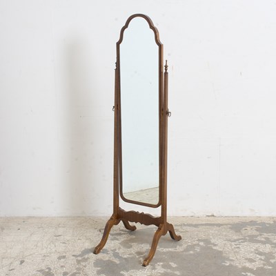 Lot 183 - Georgian Style Mahogany Cheval Mirror