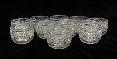 Lot 227 - Set of Ten Cut Crystal Finger Bowls