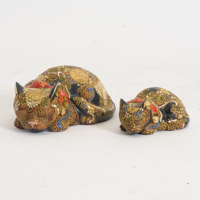 Lot 238 - Satsuma Style Cats