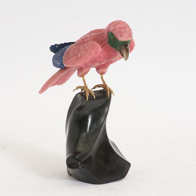 Lot 247 - Hardstone Parrot