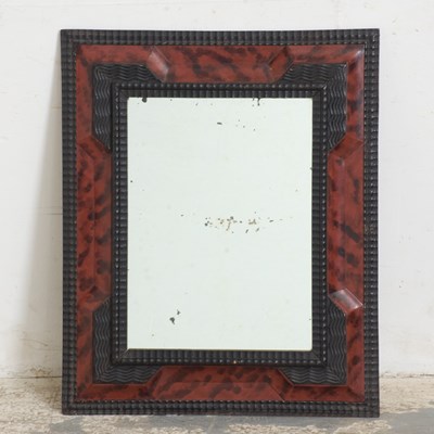 Lot 258 - Faux Tortoise Shell Frame Mirror