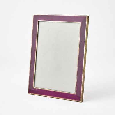 Lot 79 - Italian Sterling Silver and Enamel Picture Frame
