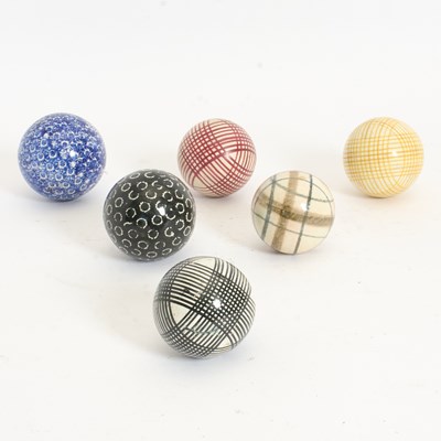 Lot 353 - Group of Six Carpet Balls