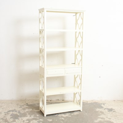 Lot 363 - Contemporary White Painted Etagere