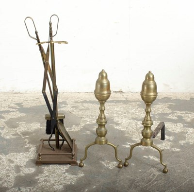 Lot 375 - Federal Style Fireplace Tools