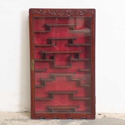 Lot 377 - Asian Style Wall Mounted Vitrine