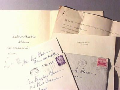 Lot 3 - [AUTOGRAPHS] Truman, Bess. Two autograph...