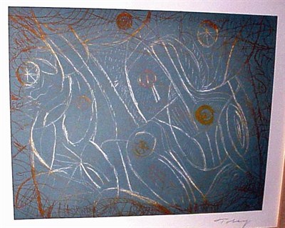 Lot 219 - Mark Tobey PAEAN Color etching and aquatint,...