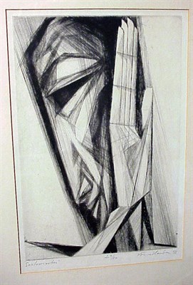 Lot 173 - Isaac Friedlander ECCLESIASTES Etching, 1958,...