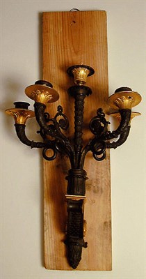 Lot 445 - Pair of French Gilt and Patinated-Metal...