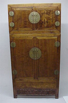Lot 64 - Chinese Jumu (Elm) Compound Cabinet...