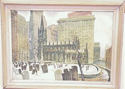Lot 35 - Edward Dobrotka American, 20th century GLOOMY...