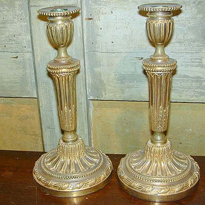 Lot 407 - Pair of Louis XVI Style Gilt-Bronze...