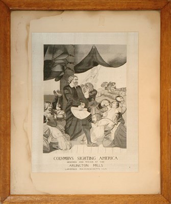 Lot 3124B - Artist Unknown COLUMBUS SIGHTING AMERICA...
