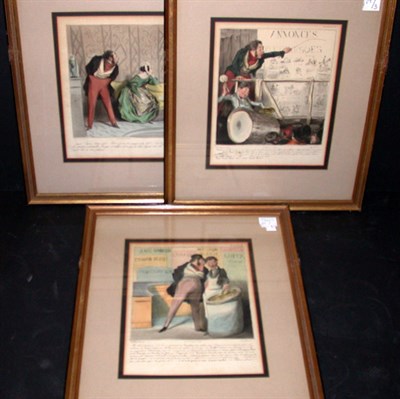Lot 90 - Honore Daumier [CARICATURIANA] Three...