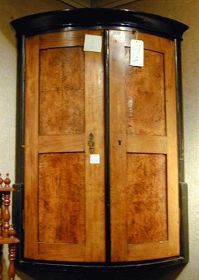 Lot 362 - Biedermeier Fruitwood and Burl-Wood Hanging...