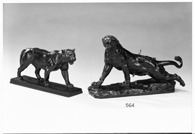 Lot 382 - Bronze Figure of a Tiger Charles Valton The...