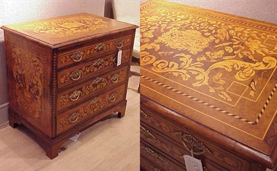 Lot 539 - Dutch Rococo Style Marquetry Inlaid Chest of...