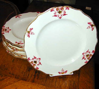 Lot 517 - Set of Nine Porcelain Dinner Plates