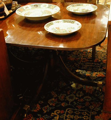 Lot 514 - George III Mahogany Triple-Pedestal Dining...