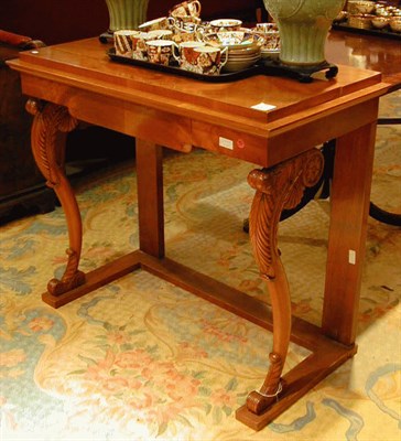 Lot 225 - Russian Biedermeier Console with Carved Legs