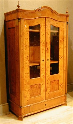 Lot 188 - Biedermeier Birch Linen Armoire