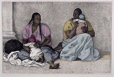 Lot 236 - Francisco Zuniga DOS MUJERES CON NINOS (B.86)...