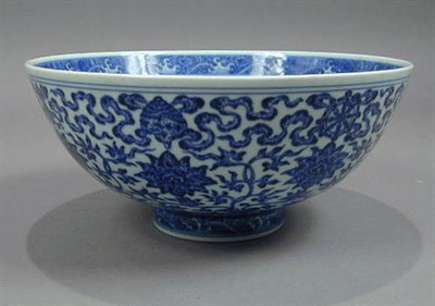 Lot 245 - Rare Blue and White Eight-Lotus, Buddhist...