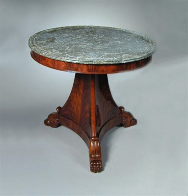 Lot 518 - Empire Mahogany Center Table