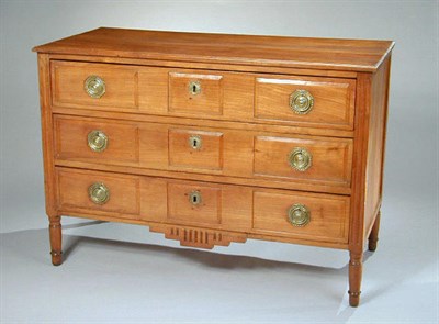 Lot 476 - Provincial Louis XVI Walnut Commode Late 18th...